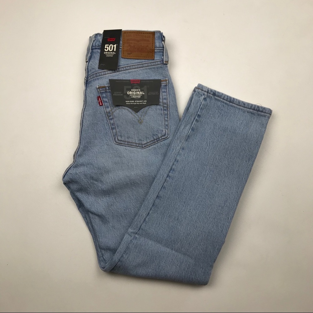 NWT LEVI'S 501 Wedgie High Waist Jeans Re/Done - Picture 1 of 5